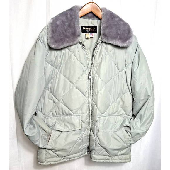 Vintage Tempco Down Puffer Jacket Men's Size XXL 1960s USA Retro Outerwear 1970s - Picture 1 of 10